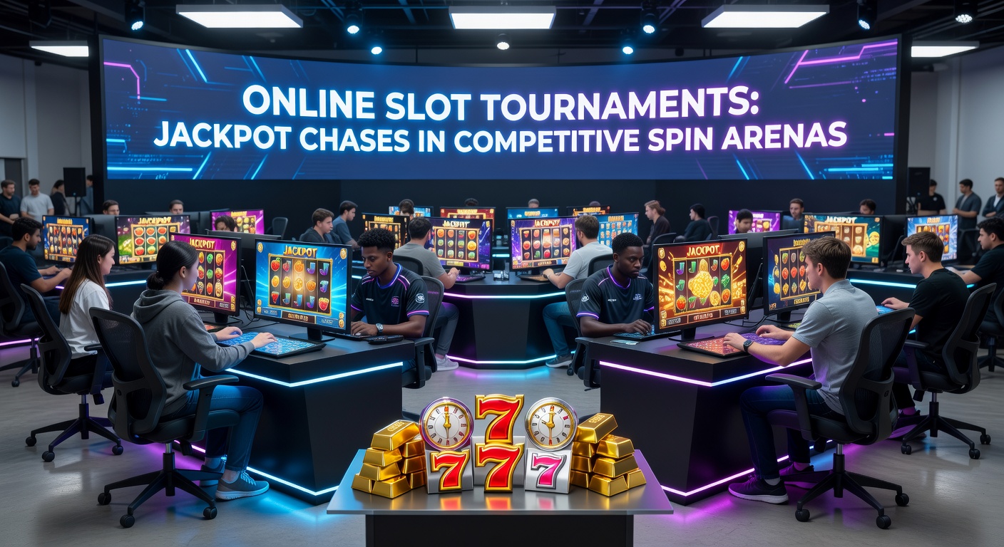 Close-up of a digital slot machine screen during a tournament, with leaderboard rankings and exploding jackpot symbols