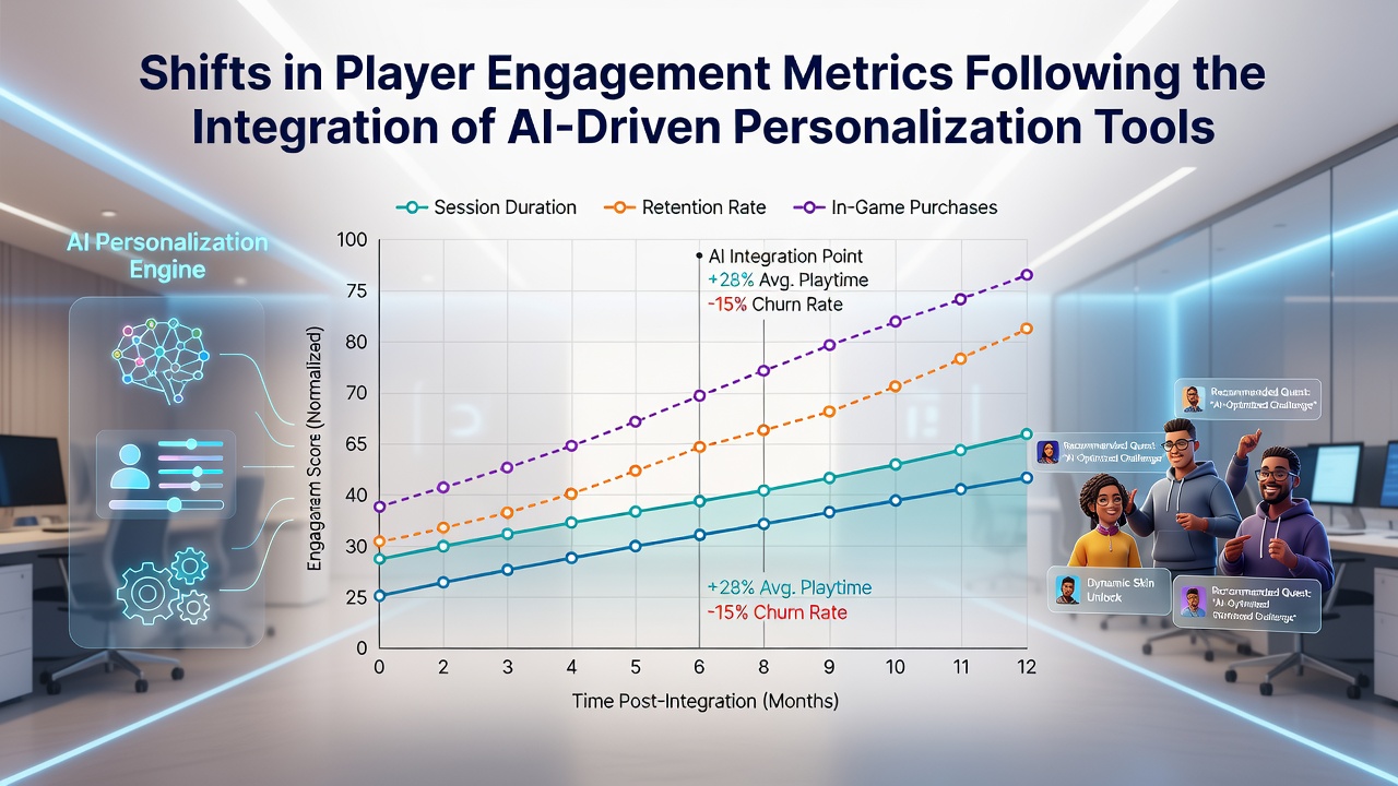 Mobile gaming interface displaying personalized recommendations powered by AI algorithms